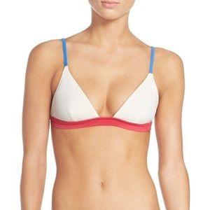 Solid & Striped Morgan Color Block Triangle Top